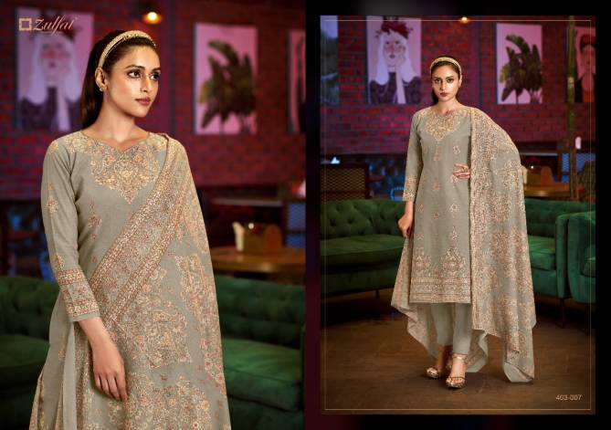 Zulfat Aline Fancy Ethnic Wear Designer Cotton Printed Dress Material Collection